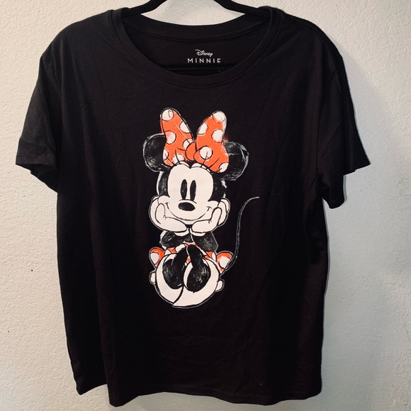 Black Minnie Mouse tee - Picture 1 of 3